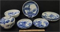 Japanese & Chinese Blue & White Porcelain Lot