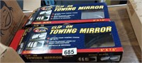 (2) CLIP ON TOWING MIRRORS