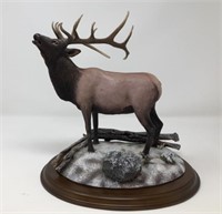 Danbury Mint ' Winter Call'  Elk Sculpture