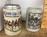 Pair of German beer mugs