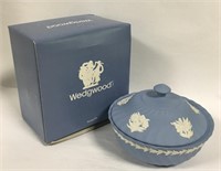 Wedgwood Fluted Jasper Powder Box