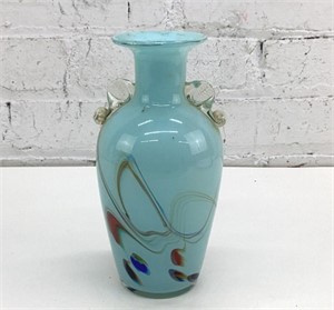 8" Art Glass Murano look Vase