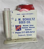 J.M. Schultz Seed Co. Rain Gauge