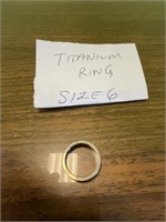 Titanium Ring Sz 6