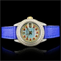 2.25ctw Diamond Full Bust Rolex DateJust Watch