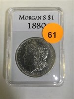 1880 MORGAN DOLLAR - CASED