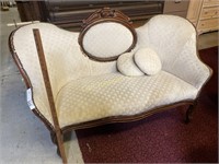 ANTIQUE LOVESEAT (AS IS)
