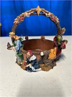 Holiday Christmas basket nativity