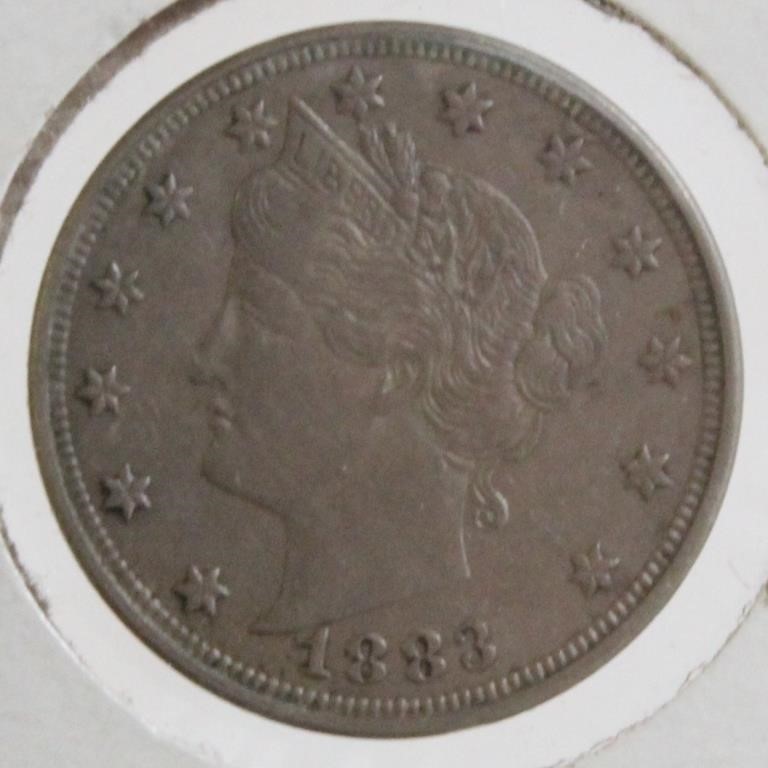 1883 Liberty V Nickel (AU)