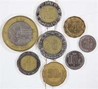 (8) Mexico Coin Set