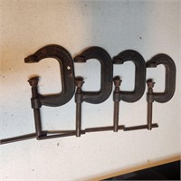 FOUR 3" C-CLAMPS