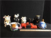 Cow Creamer sets and Figurines