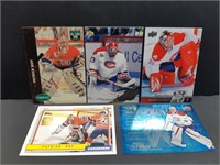 Lot of 5 Patrick Roy & Carey Price Cards