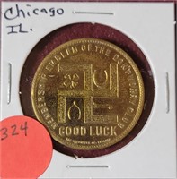 JAMES HIRSCH & CO. GOOD LUCK TOKEN - CHICAGO