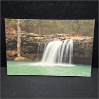 Waterfall Photo on Canvas Art