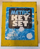 Metric key set and vintage tools lot .