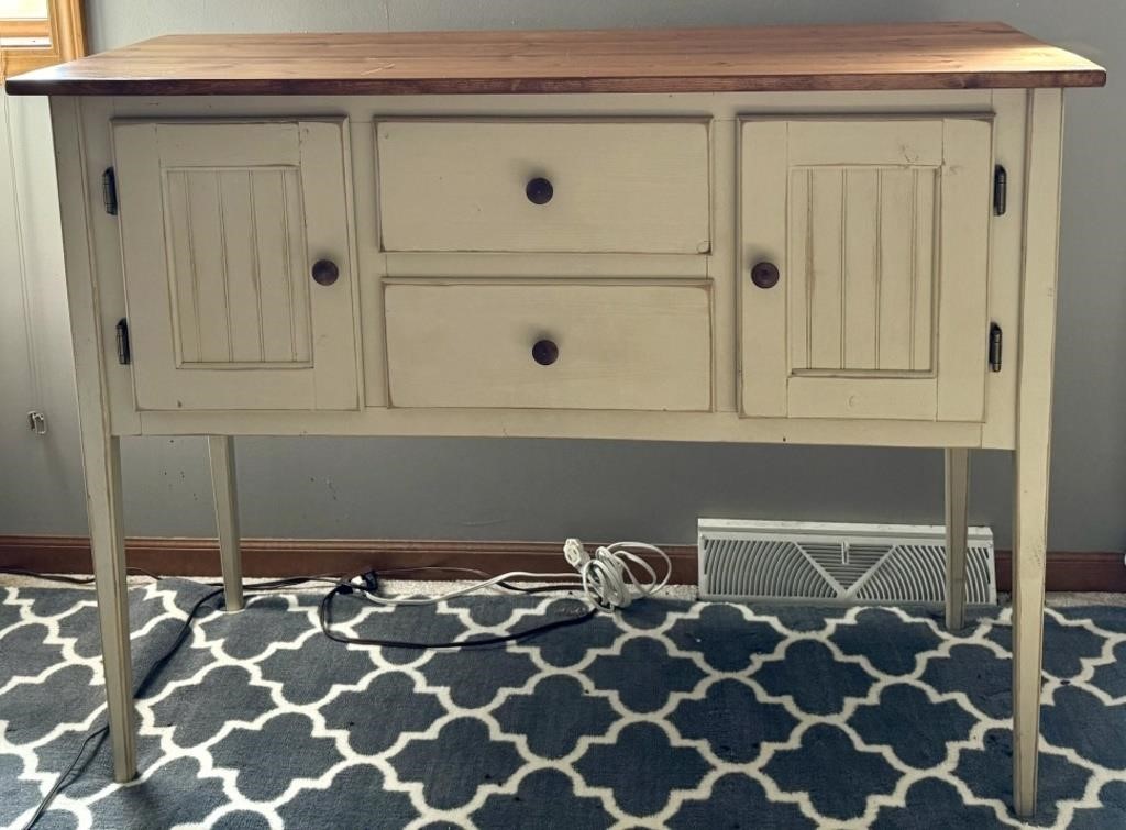 Farmhouse Style Buffet. Some Scratches In Top.