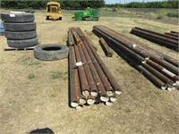 (16) 4" x 21' to 24' Surplus Steel Pipes