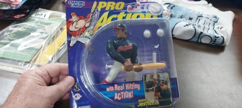 DAVID JUSTICE, STARTING LINEUP, NEW IN BOX