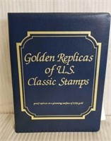 Binder of Golden Replicas U.S. Classic Stamps