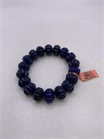 NEW BLUE LAPIS BEADED BRACELET