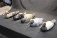 5 - Vintage Red Head/Canvasback Decoys