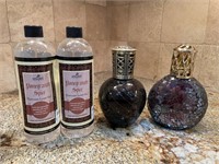 Lamberger Oil Diffusing Lamps with Two Bottles of