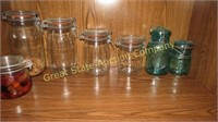 ASSORTED MASON JARS