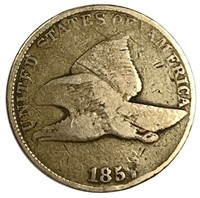 1857 Flying Eagle Cent - VG