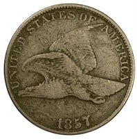 1857 Flying Eagle Cent - VF