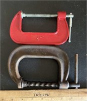 (2)"C" CLAMPS-ASSORTED