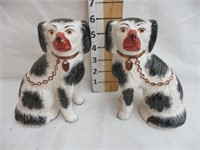 Staffordshire 6" dog statues