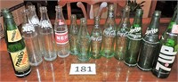 14 Vintage Soda Bottles