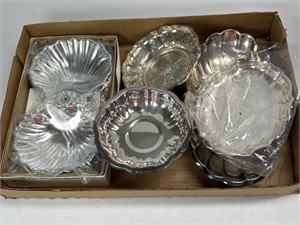 Tray Lot of Silver Plated Items