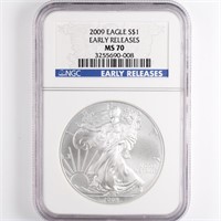 2009 Silver Eagle NGC MS70