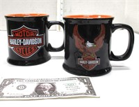 Two Harley Davidson mugs