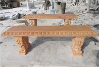 Gold Stone Marble Bench GE19665
