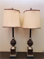 Pair of Decorative Lamps with Shade