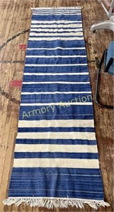 BLUE AND WHITE RUG