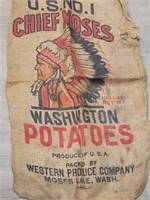 Chief Moses Burlap Potato Sack