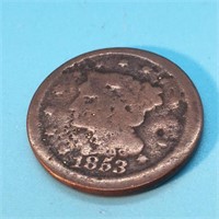 1853 Large Cent