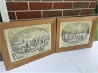 Pair of harvest prints