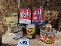Vintage tins & cans