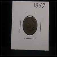 1859 Indian Head Cent Scarce/Rare 1st Date! Coin