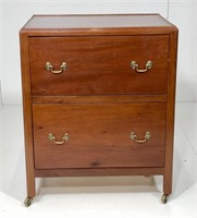 Custom cabinet, mahogany, 2 drawers have
