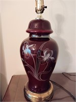 Matching Floral Ceramic Lamps