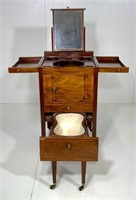 Hepplewhite commode, mahogany, fold out top