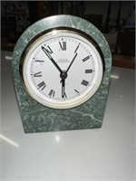 SMALL GREEN MARBLE CLOCK