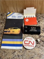Lot of Vintage CN Rail Collectables