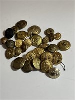 30 Canadian Military Buttons